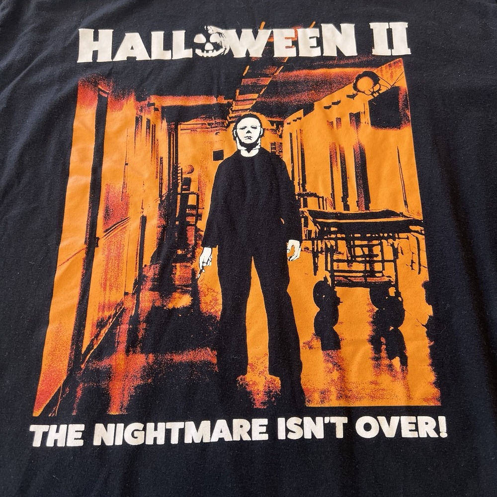 4/$25 Sale! Halloween II T-Shirt‎ Men's 2XL Black Universal Studios Licensed
